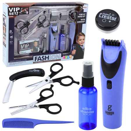 Zestaw Małego Barbera Fryzjer Maszynka Nożyczki Akcesoria 10 el. 