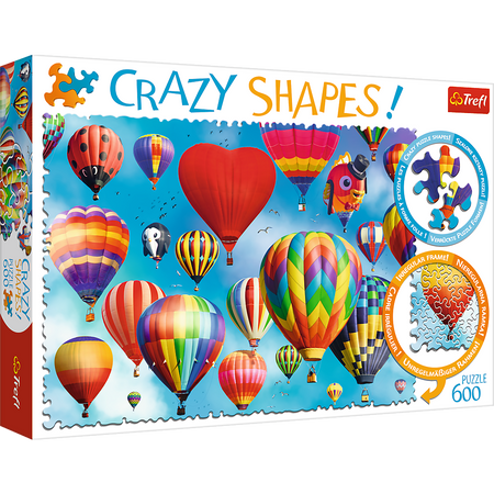 Puzzle - 600 Crazy Shapes - Kolorowe balony - Trefl 11112