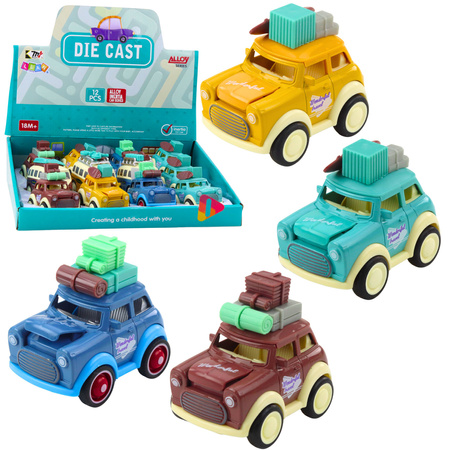 Autko Wycieczkowe Metalowe Podskakująca Maska Napęd Mix 