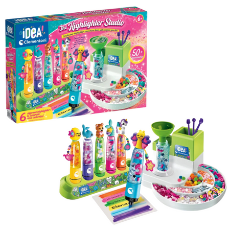 Idea Art Zestaw Fabryka Markerów Zakreślaczy 6 sztuk Clementoni 18127