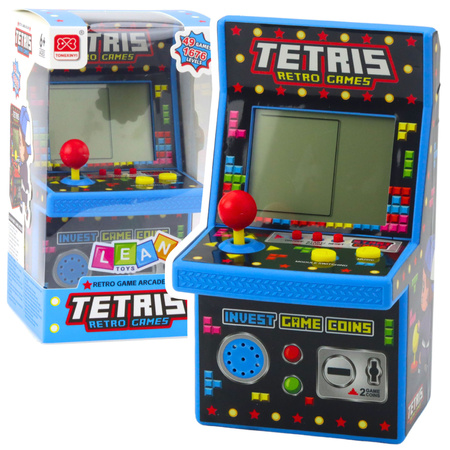 Mini Automat Do Gry Tetris Retro 49 Gier 1676 Poziomów Niebieski