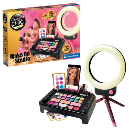 Crazy Chic Zestaw do Makijażu Studio Make Up Uchwyt na Telefon Clementoni 16653