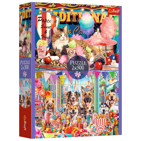 Puzzle - 2x500 - Puszyści przyjaciele - Trefl 37495