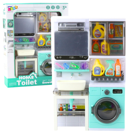 Łazienka Zabawkowa Umywalka Szafka Akcesoria Światła Dźwięki