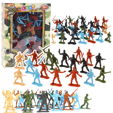 Duży Zestaw Żołnierzyków Militarny Wojsko Armia Figurki 