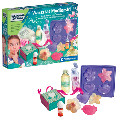Naukowa Zabawa Zestaw Warsztat Mydlarski Język Polski Clementoni 50888