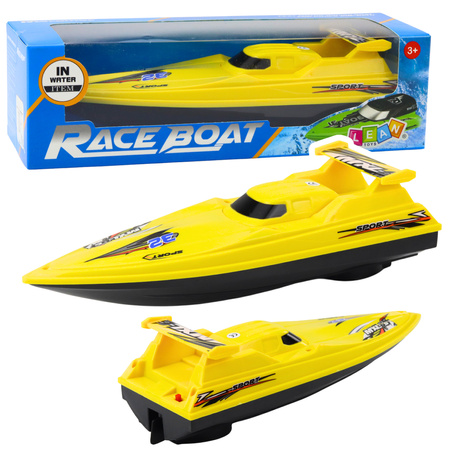 Łódź Motorówka Pływająca Jacht Na Baterie Żółta