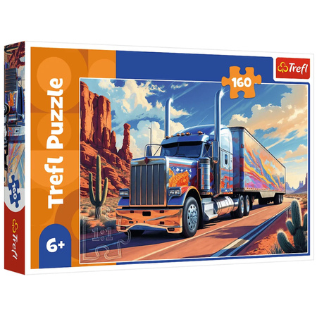 Puzzle - 160 - Ciężarówka w trasie - Trefl 15413 