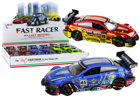 Samochód Sportowy Auto Metalowe Wyścigowe 1:36 Napęd Mix 