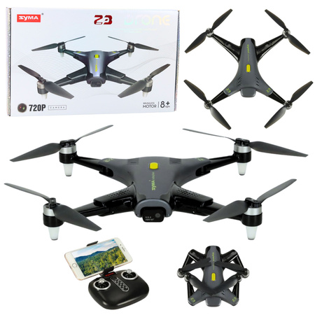 Dron Syma Z3 PRO Kamera HD WiFi Zdalnie Sterowany RC Czarny 
