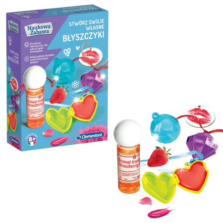Naukowa Zabawa Zestaw Laboratorium Błyszczyki Język Polski Clementoni 50066