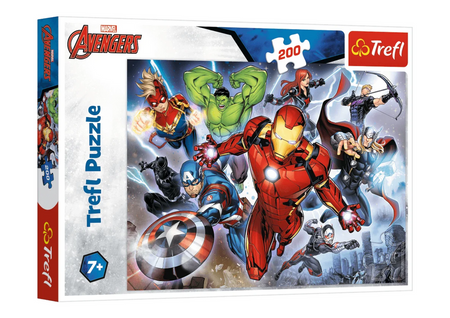 Puzzle - 200 - Marvel Avengers - Waleczni Avengersi - Trefl 13260