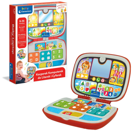 Interaktywny Laptop Komputerek Kacperek do Literek i Cyferek Język Polski Clementoni 50716