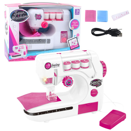 Maszyna Do Szycia Dla Dzieci Nici Materiał Światła Dźwięki 