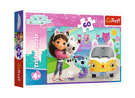 Puzzle - 60 - Gabi i kocie przygody - Koci Domek Gabi Film - Trefl 17415