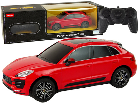 Auto R/C Porsche Macan Turbo 1:24 Rastar Czerwony 
