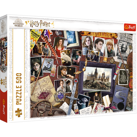 Puzzle - 500 - Harry Potter - Pamiątki z Hogwartu - Trefl 37400