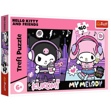 Puzzle - 160 - Kuromi rządzi - Hello Kitty - Trefl 15430