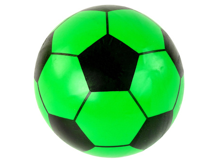 Piłka Zielona Czarna Gumowa Duża 23 cm Lekka 
