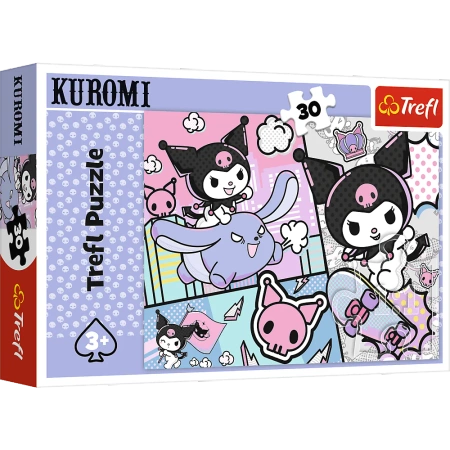 Puzzle - 30 - Zabawy z Kuromi - Hello Kitty - Trefl 18325