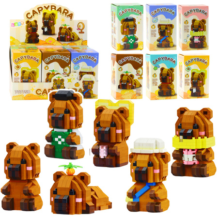 Klocki Konstrukcyjne Kapibara Figurka 3D 204 – 263 el. 