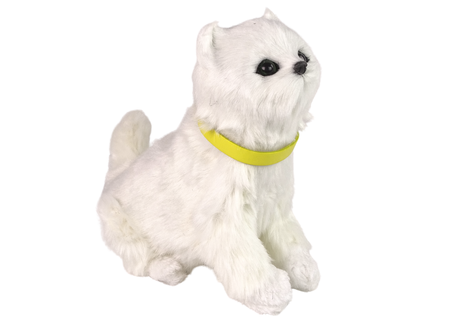 Interaktywny Kot Kotek Pluszowy Miauczy Rusza Głową i Ogonem 