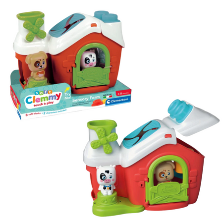 Clemmy Farma Sensoryczna Sorter Piesek Krówka Clementoni 17993