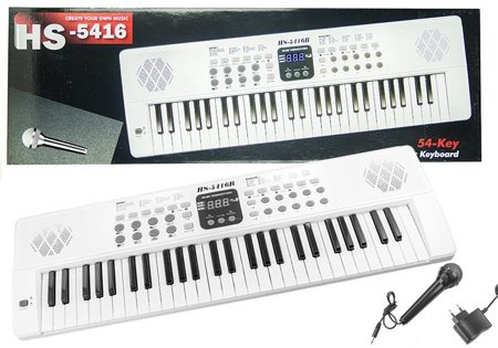 Keyboard Elektryczne pianinko z mikrofonem USB