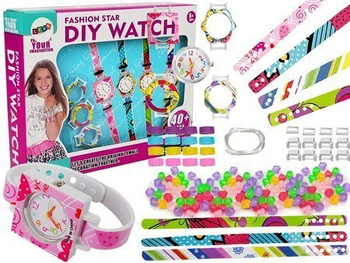 Zestaw Do Robienia Zegarków Biżuteria DIY 40 Elementów 
