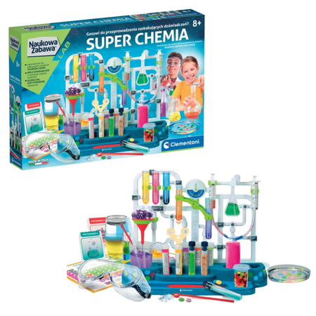Naukowa Zabawa Super Chemia Eksperymenty Język Polski Clementoni 50805