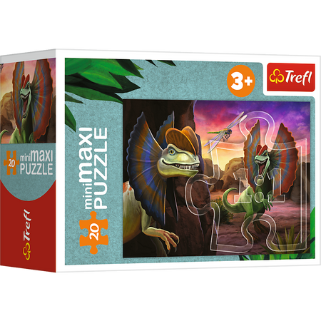 Puzzle - miniMaxi - 20 - Poznaj świat dinozaurów - Trefl 56036