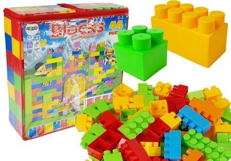 Duże Klocki Budowlane 44 elementów Dla Najmłodszych 