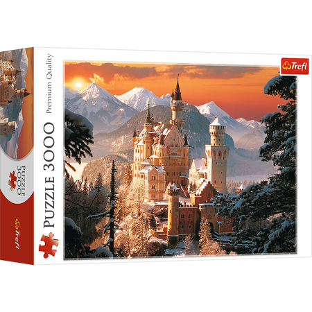 Puzzle - 3000 - Zimowy Zamek Neuschwanstein - Trefl  33025