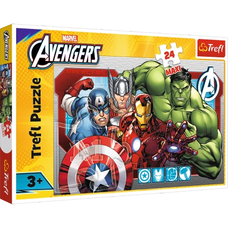 Puzzle - 24 Maxi - Zawsze sprawiedliwi - Disney Marvel The Avengers - Trefl 14378 