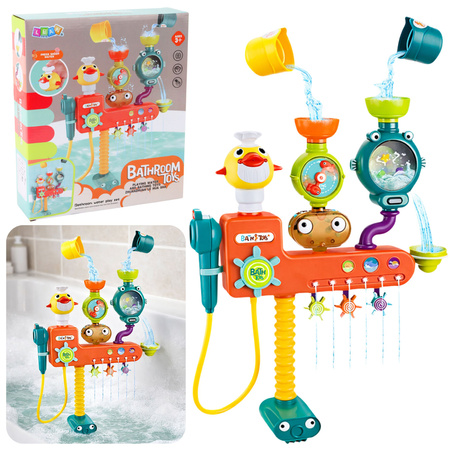 Zabawka Przelewowa Do Kąpieli Kołowrotek Kubeczki Prysznic 