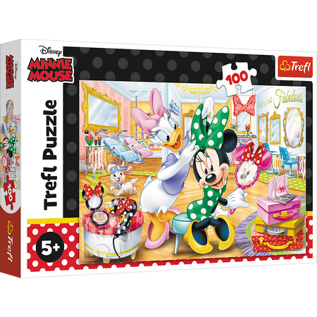 Puzzle - 100 - Minnie w salonie kosmetycznym - Disney Minnie 16387