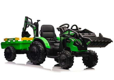 Koparka Z Naczepą Na Akumulator SX2068 Zielona