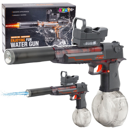 Elektryczny Pistolet Broń Na Wodę Podświetlenie LED Zasięg 8M 