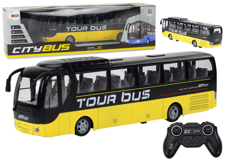 Autobus Zdalnie Sterowany Bus RC Niebieski Na Pilot Efekty Świetlne  QL91910