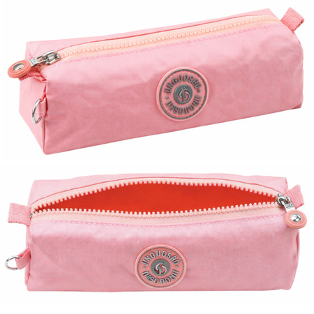 Piórnik Szkolny Organizer Jednokomorowy Różowy 21,5cm