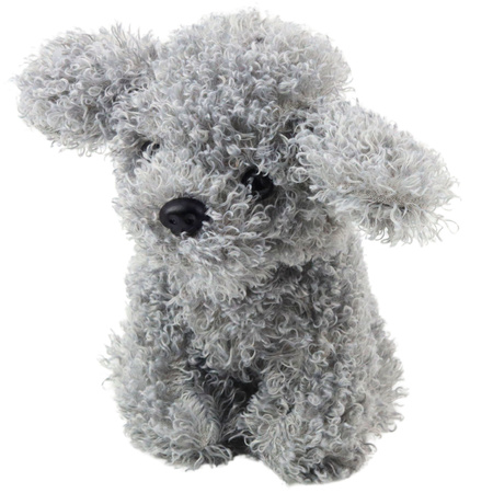 Pluszowa Maskotka Przytulanka Piesek Pudel Miniaturowy Szary 20cm 