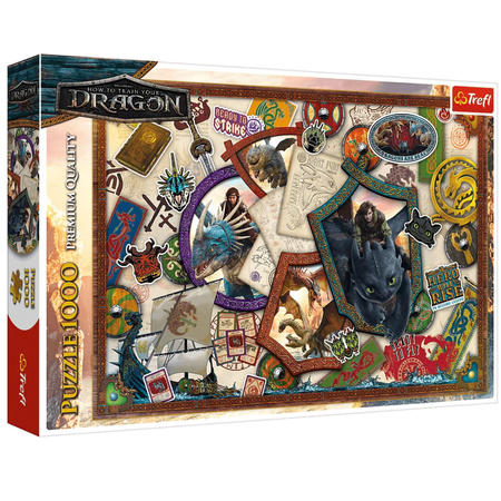 Puzzle - 1000 - Jak wytresować Smoka - Bohaterowie - Trefl 10959 
