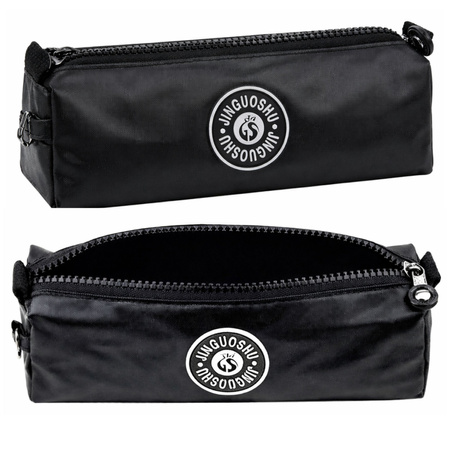 Piórnik Szkolny Organizer Jednokomorowy Czarny 21,5cm