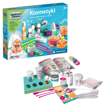 Naukowa Zabawa Laboratorium Kosmetyków Krem Sól do Kąpieli Kosmetyki Język Polski Clementoni 50891