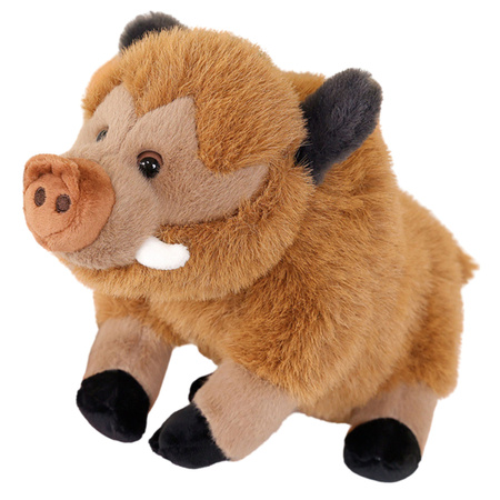 Pluszowa Maskotka Przytulanka Dzik Brązowy 25cm 