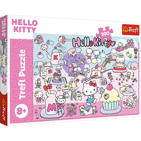 Puzzle - 300 - Poznaj Świat Hello Kitty - Hello Kitty - Trefl 23031