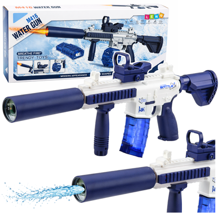 Karabin Elektryczny Broń Pistolet Na Wodę M416 Niebieski 62 cm