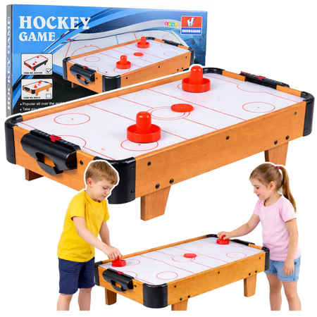 Mini Stół Air Hockey Stołowy Gra Zręcznościowa Dla Dzieci Drewniany 