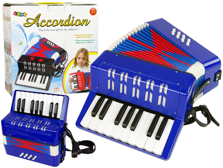 Akordeon Instrument Muzyczny Dla Dzieci Muzyka Niebieski 