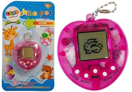 Gra Elektroniczna Tamagotchi Różowa z krótkim łańcuszkiem 